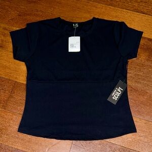 Forever21 Contour Sculpt Women's Black Tee